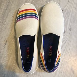 Rothy’s Rainbow 🌈 Pride Sneakers Size 9.5 Brand New